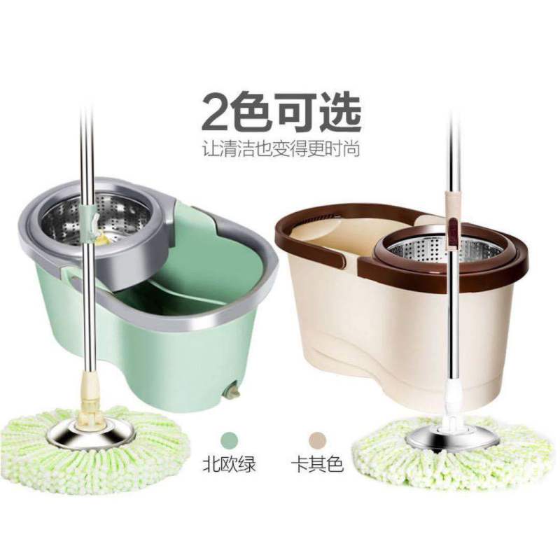 加厚带轮家用拖把桶旋转拖把桶免手洗懒人拖把墩布桶干湿拖把