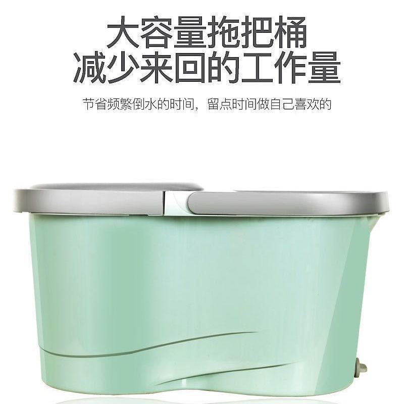 加厚带轮家用拖把桶旋转拖把桶免手洗懒人拖把墩布桶干湿拖把