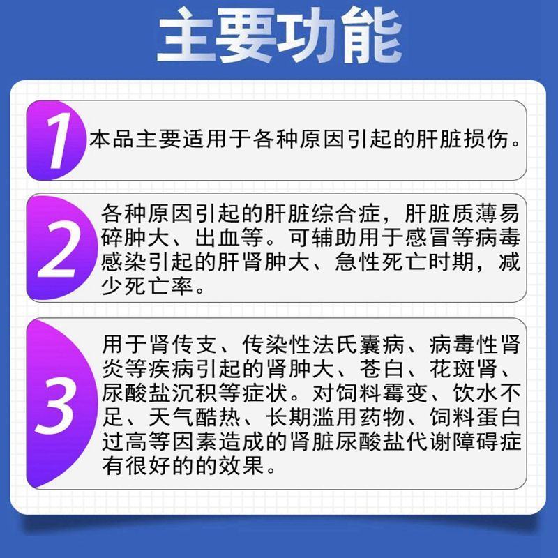 八正散鸡鸭鹅通肾保肝通肾肝肾肿大痛风花斑肾尿酸盐沉积