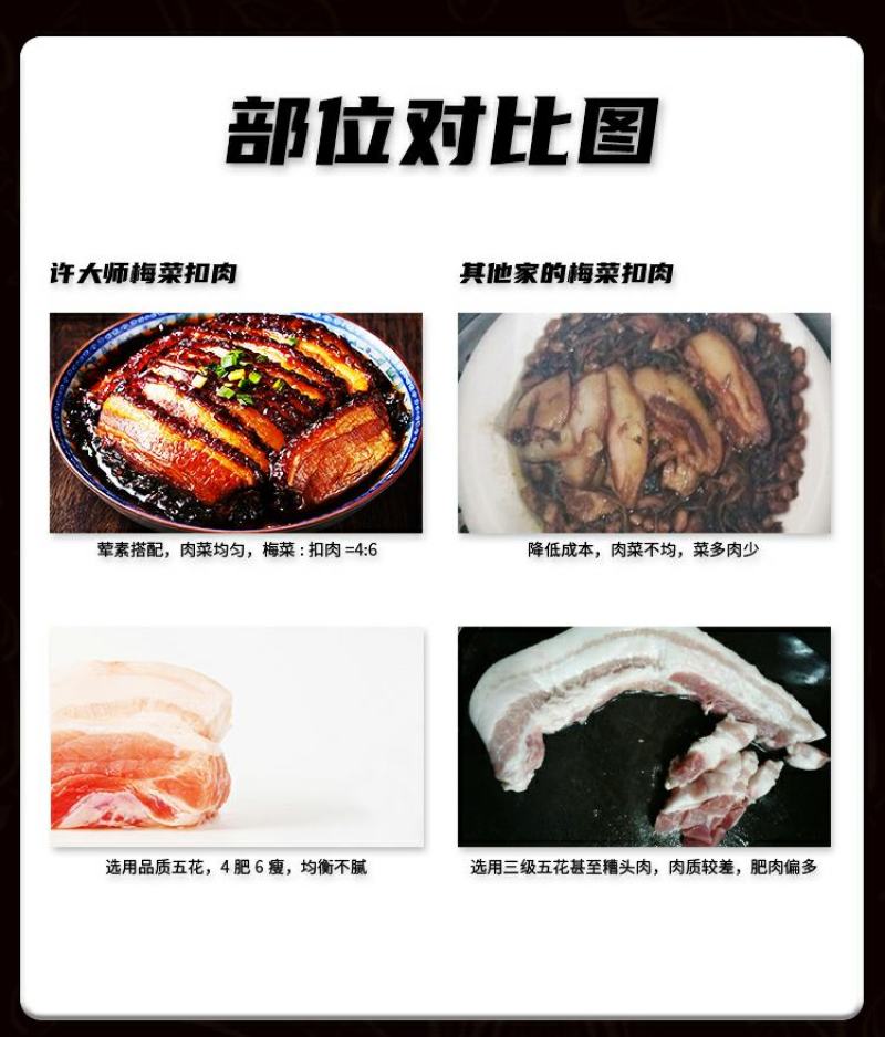 许大师正宗梅菜扣肉半成品熟加热即食预制菜家常菜方便