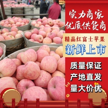 山东苹果红富士一手货源，条纹，片红货源充足