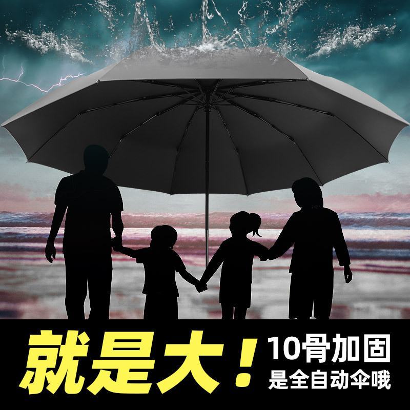 全自动折叠伞商务男士大号双人伞遮阳伞晴雨伞雨伞十骨伞