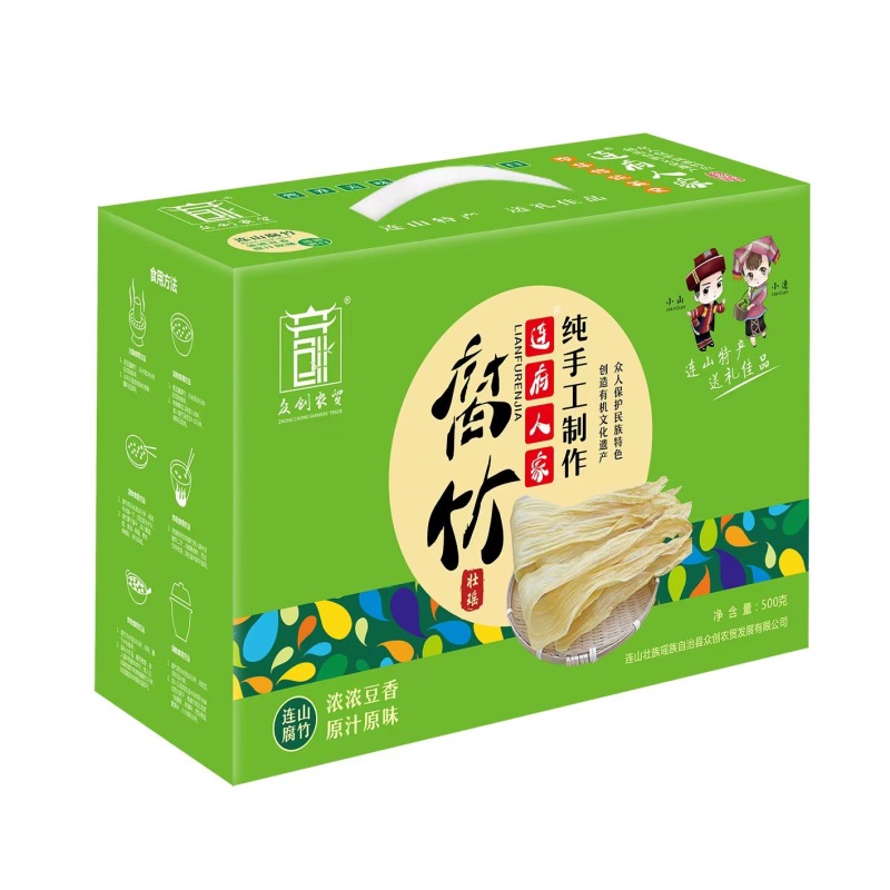 “连府人家”纯黄豆腐竹可还原豆桨、0添加、