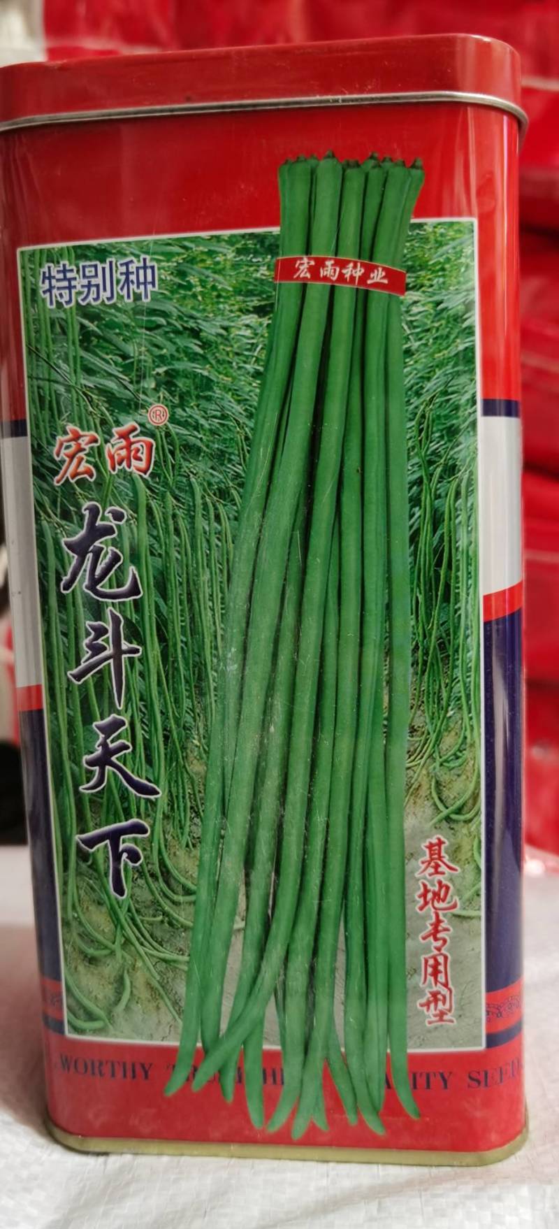 宏雨独霸江山豇豆种子荚长70-90厘米左右耐热耐寒长豆角