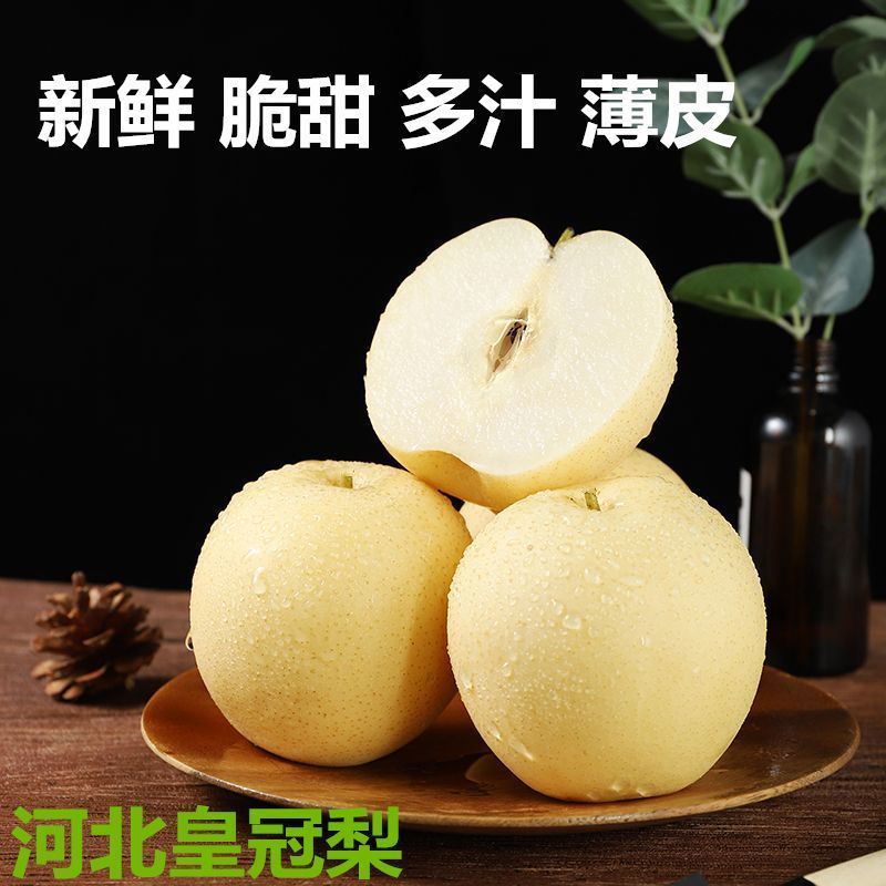 【精品】河北精品皇冠梨，脆甜多汁核小无渣品质保证货源充足