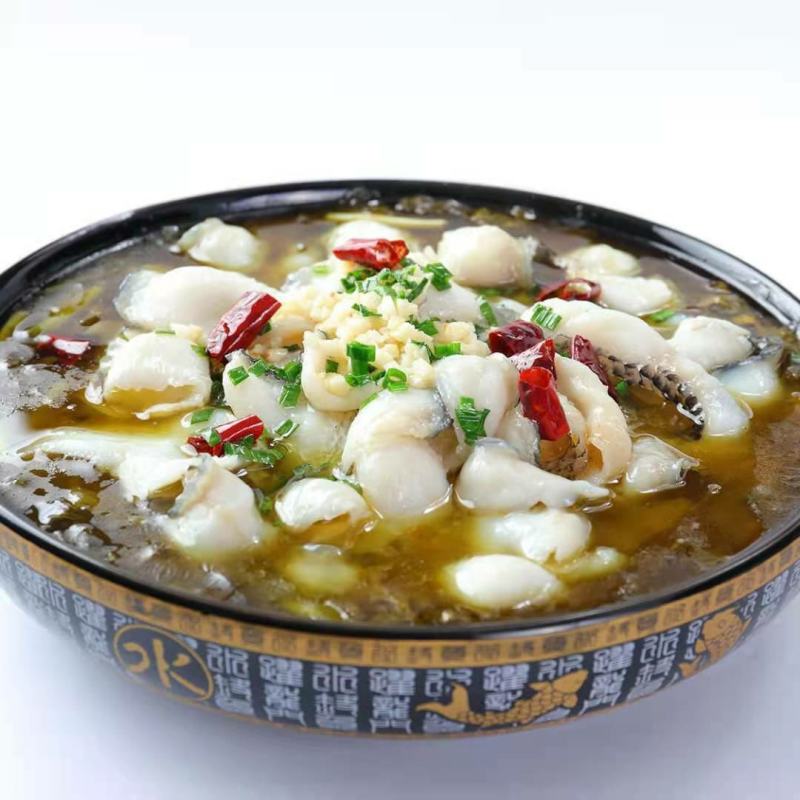 麻辣水煮鱼片，新鲜预制菜加热即食500g,家常菜必备