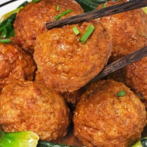 正宗纯手工制作加料四喜丸子美食加热500g,鲜香诱人口感