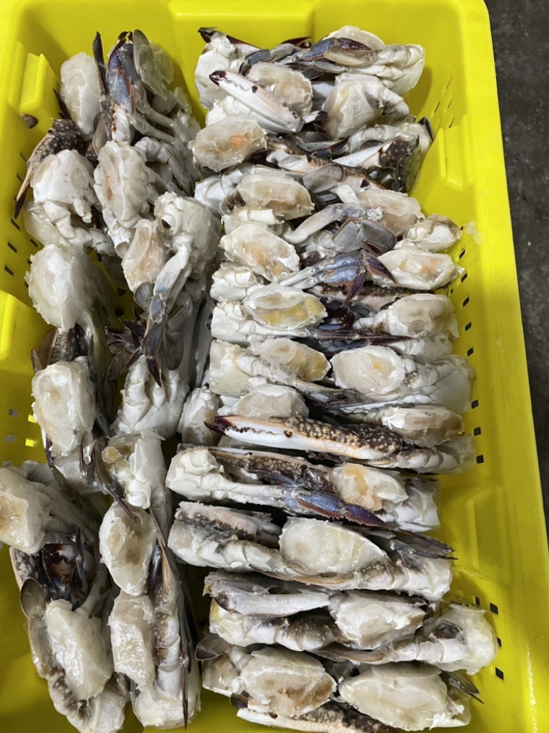 新鲜冷冻东港切蟹出口货切割蟹梭子蟹块高品质多种规格