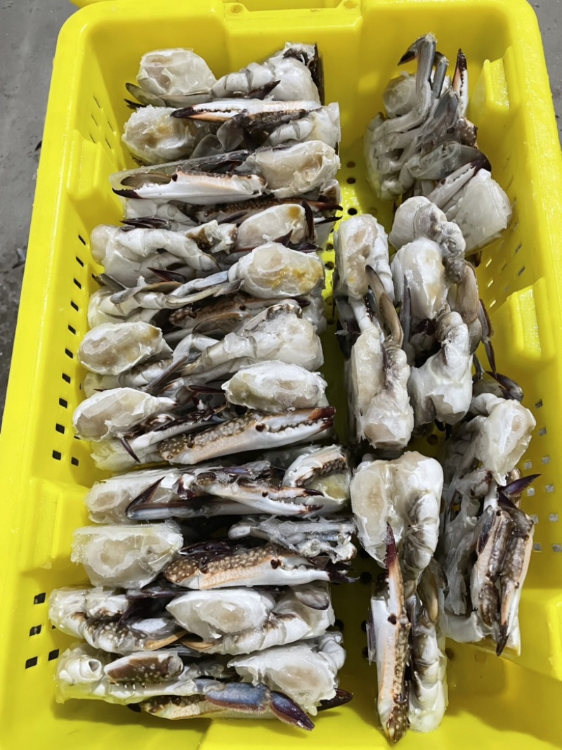 新鲜冷冻东港切蟹出口货切割蟹梭子蟹块高品质多种规格