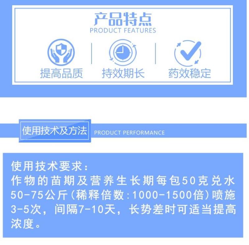 志信叶丰高氮型叶面肥大量元素水溶肥料黄叶变绿叶片增厚