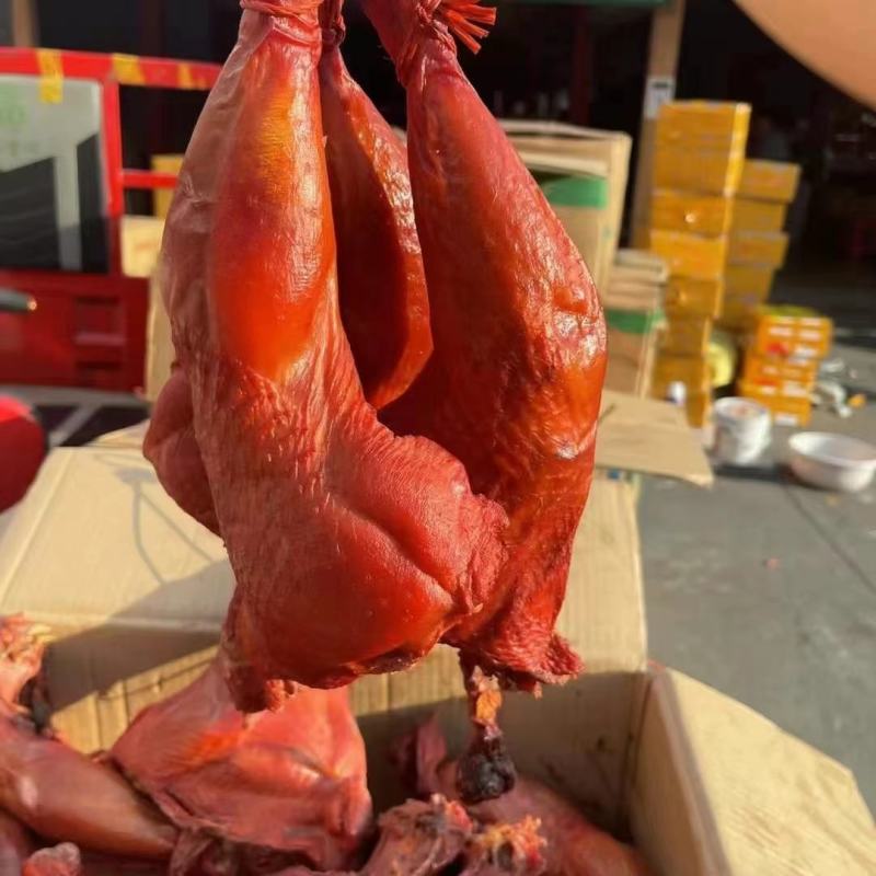 烟熏火鸡腿腊鸡腿风干鸡腿咸鸡干度好颜色亮味道香一手货源