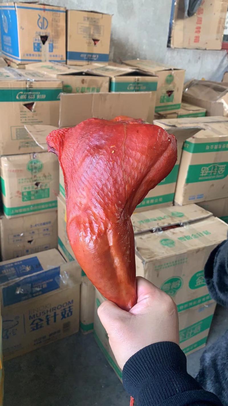烟熏火鸡腿腊鸡腿风干鸡腿咸鸡干度好颜色亮味道香一手货源