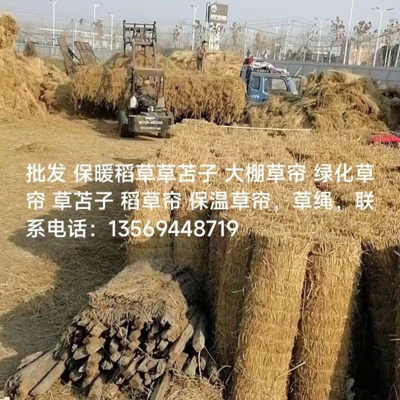 批发保暖稻草草苫子大棚草帘绿化草帘草苫子稻草帘