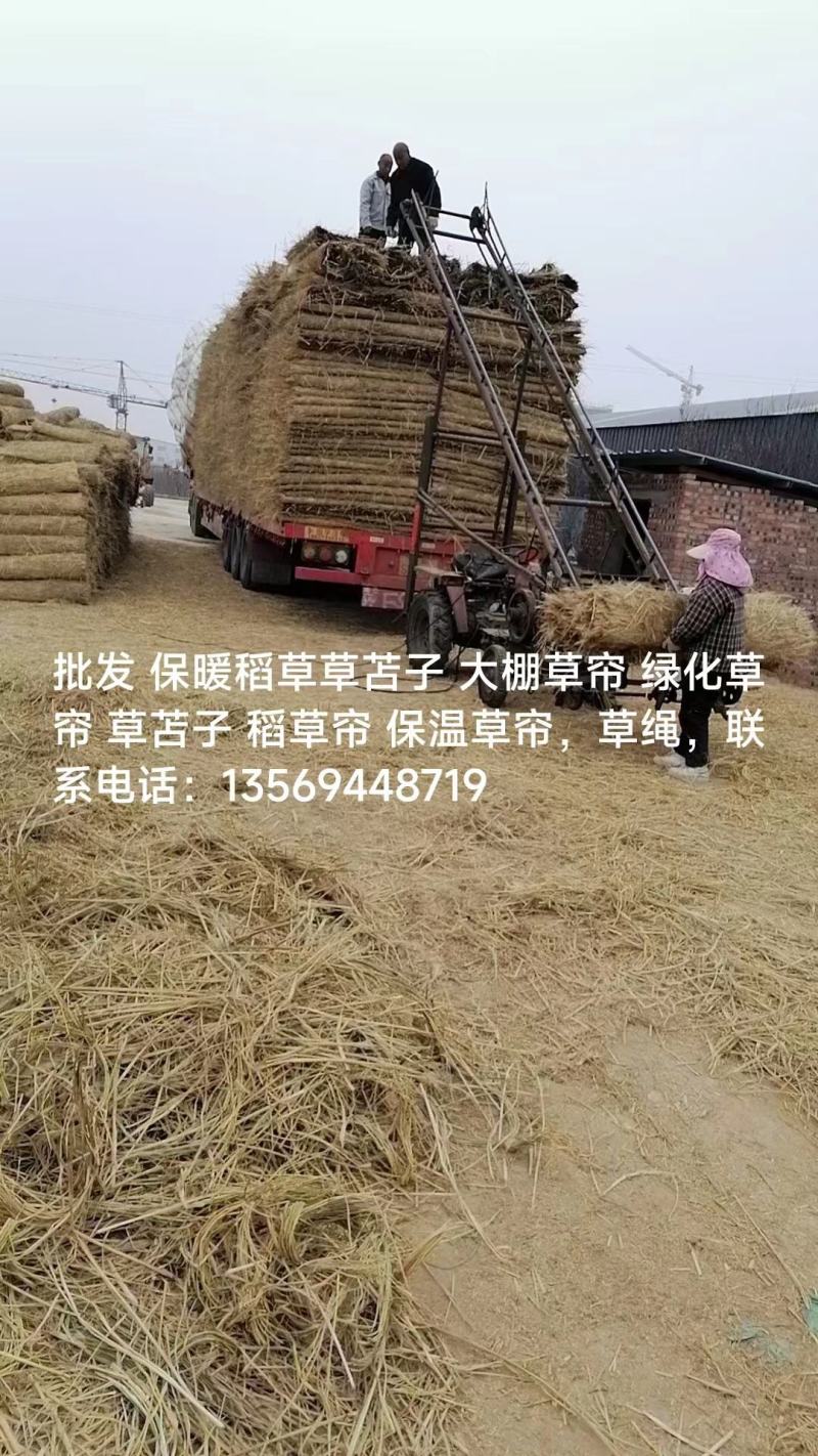 批发保暖稻草草苫子大棚草帘绿化草帘草苫子稻草帘