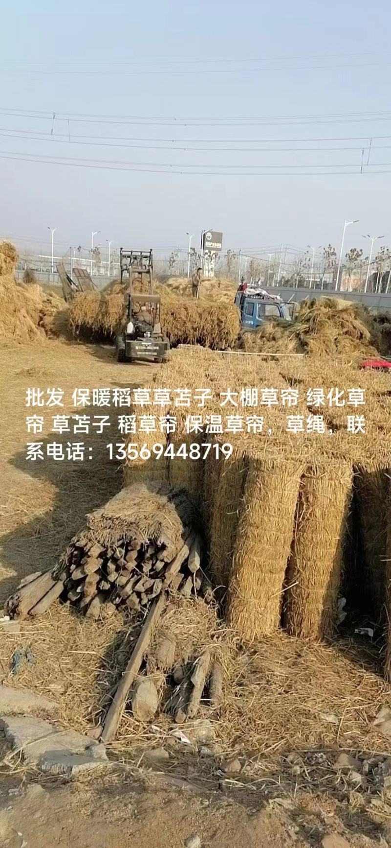 批发保暖稻草草苫子大棚草帘绿化草帘草苫子稻草帘