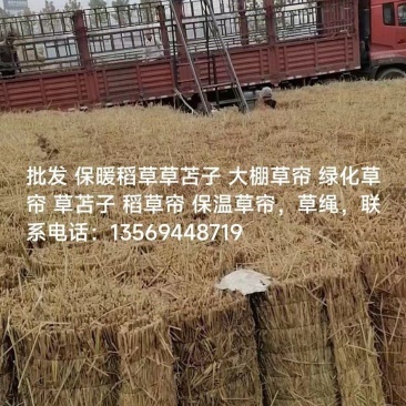 批发保暖稻草草苫子大棚草帘绿化草帘草苫子稻草帘