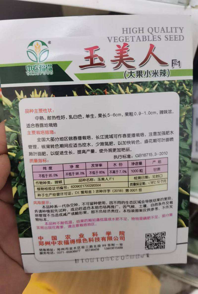 玉美人小米椒种子乳白色超辣小米辣椒朝天椒泡椒剁椒辣椒种子