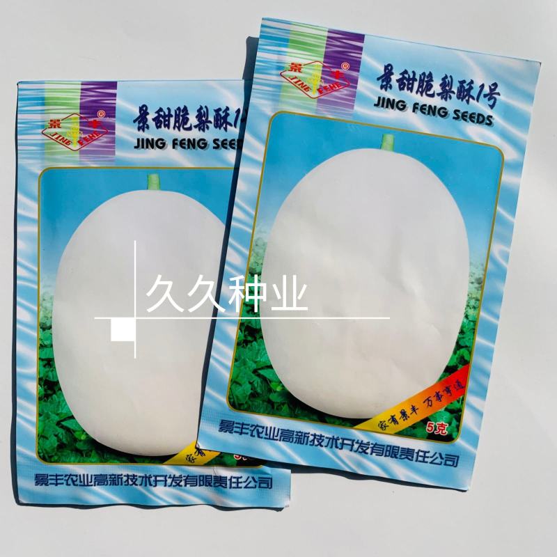 景甜脆梨酥1号甜瓜种子丰产抗病高品质好吃白皮黄肉香瓜甜瓜