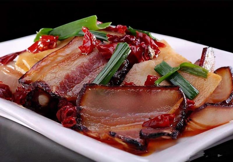 批发陕南精品农家土猪肉腊肉腊肠烧洗干净抽真空一斤独立包装