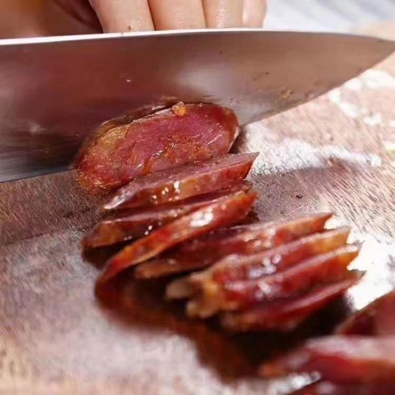 批发陕南精品农家土猪肉腊肉腊肠烧洗干净抽真空一斤独立包装
