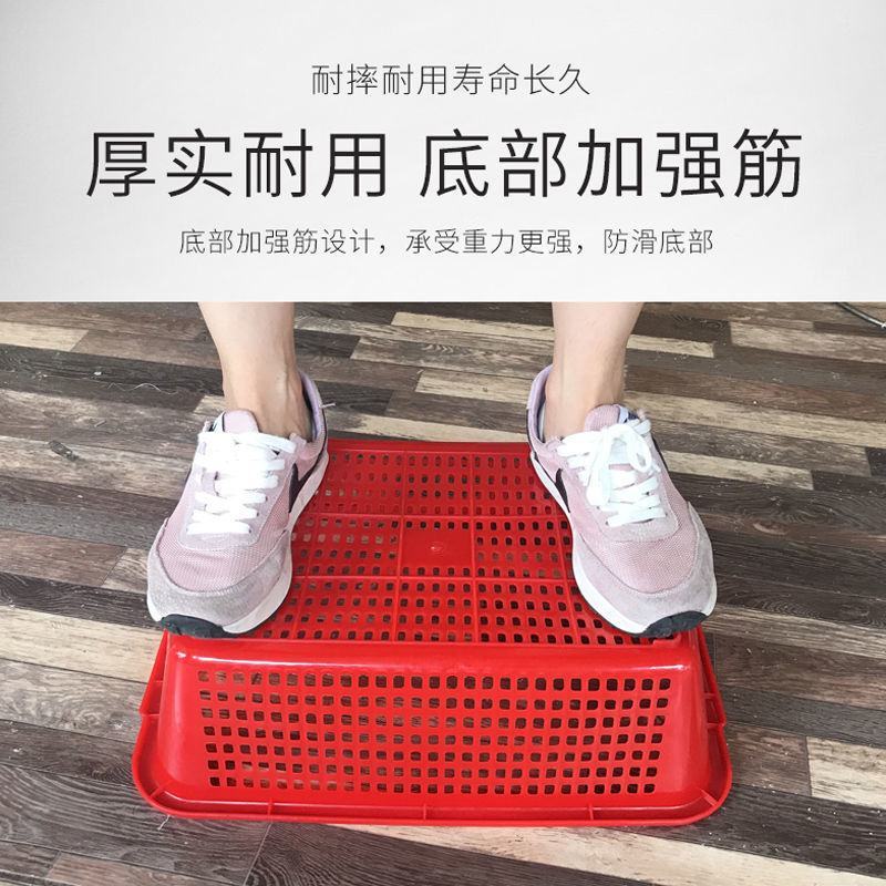 饭店收纳篮长方形收纳筐熟胶大号置物筐洗菜厨房菜篮子沥水商