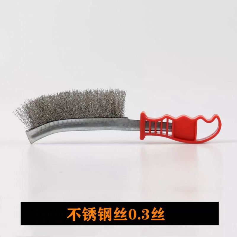钢丝刷刀刷不锈钢镀铜钢丝刷除锈缝隙塑料烧烤铁刷子清洁刷