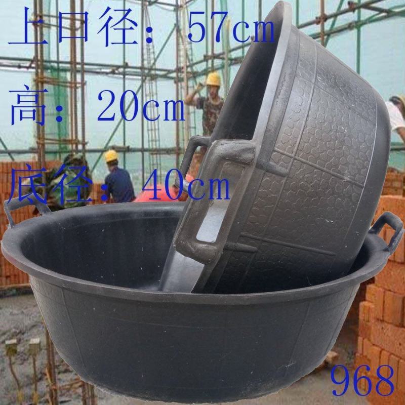 特大号建筑灰盆瓦工泥盆装修料盆养殖轮胎牛筋钢化熟料皮盆桶