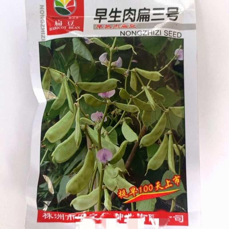 农之子早生肉扁三号肉扁豆种子，10克
