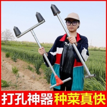 草莓打孔器压窝器栽苗挖洞打眼挖窝神器大棚种植打洞定植打穴