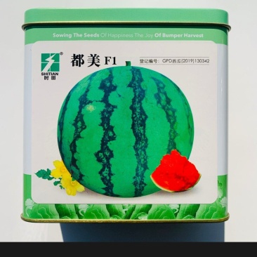 罐装700粒西瓜种子神禾都美中早熟耐贮运正品适应性广薄皮