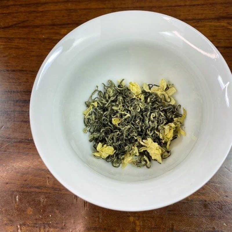 雅安蒙顶山嫩芽炒花飘雪2022新茶四川浓香型茉莉花茶