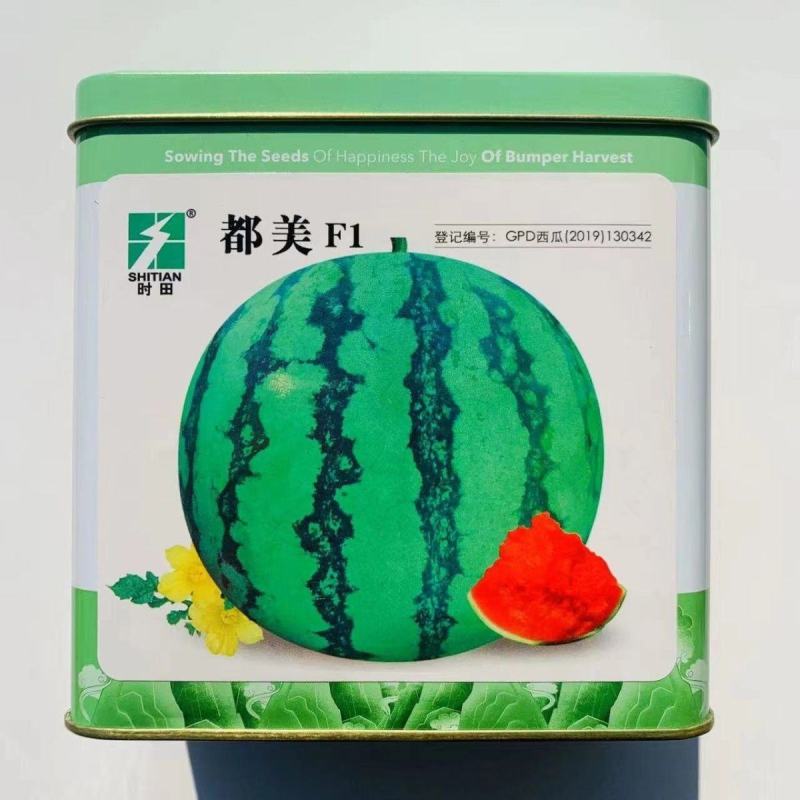罐装700粒西瓜种子神禾都美中早熟耐贮运正品适应性广薄皮