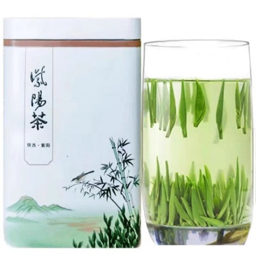陕西安康紫阳明前绿茶紫阳银针茶散装礼盒装