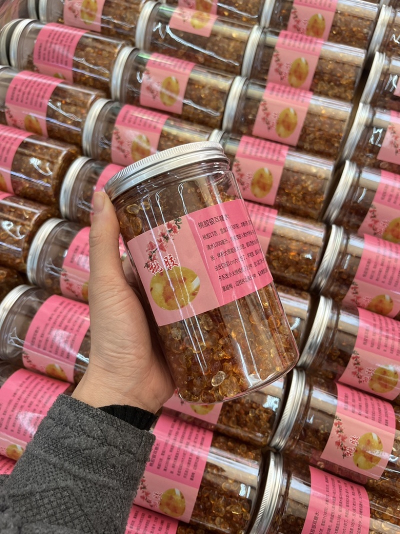珍珠桃胶一斤一瓶