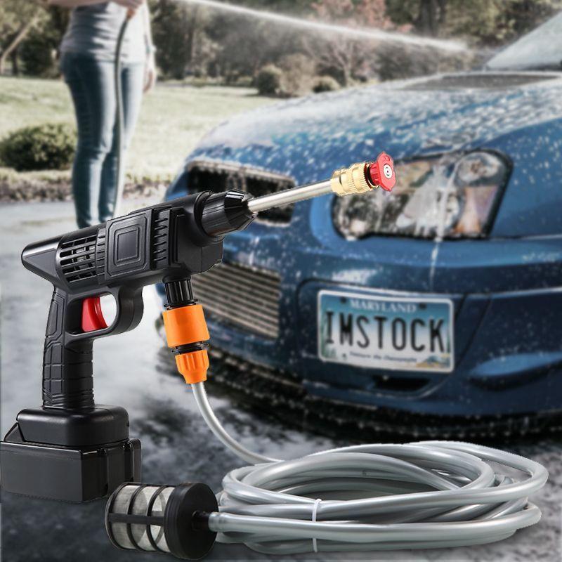 无线洗车机家用高压水枪充电便携强力洗地水泵清洗神器锂电池