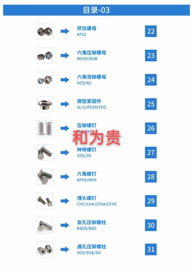 五金配件，螺丝，螺田，螺柱，紧固松不脱