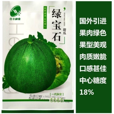 正品绿宝石甜瓜种子绿宝甜瓜种子种籽孑青皮水果超甜香瓜早熟