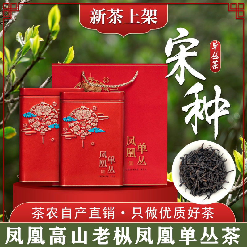 宋种凤凰单丛春摘乌岽高山老枞树甘醇茶农直销凤凰山直发