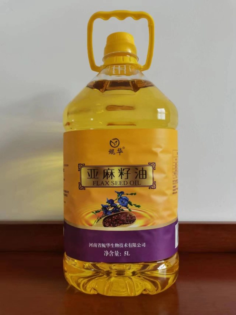 亚麻籽油5L装压榨一级厂家直供支持小包装贴牌