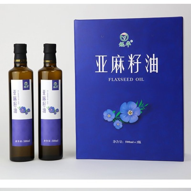 亚麻籽油礼盒装500ml*2瓶厂家直供，量大可谈