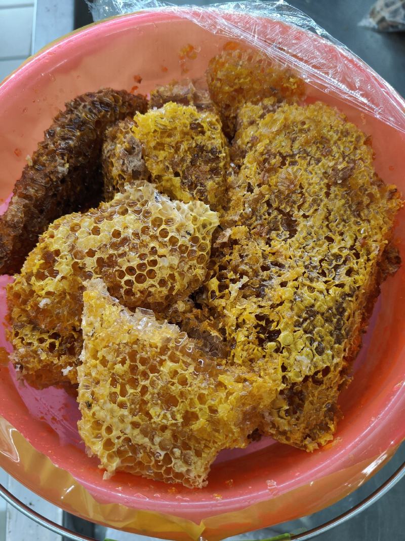 南普洱野生蜂蜜_一瓶800克带巢