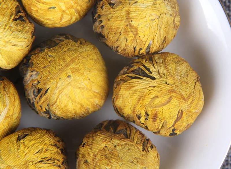 滇红茶云南凤庆手工菊花龙珠绣球茶金芽金丝蜜香工夫茶叶