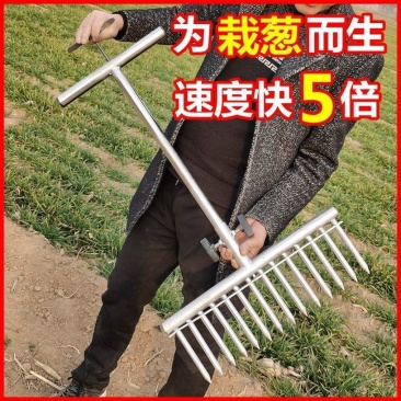 栽葱神器栽苗器大葱叉子栽红薯苗农作物自动打孔农用工具移栽
