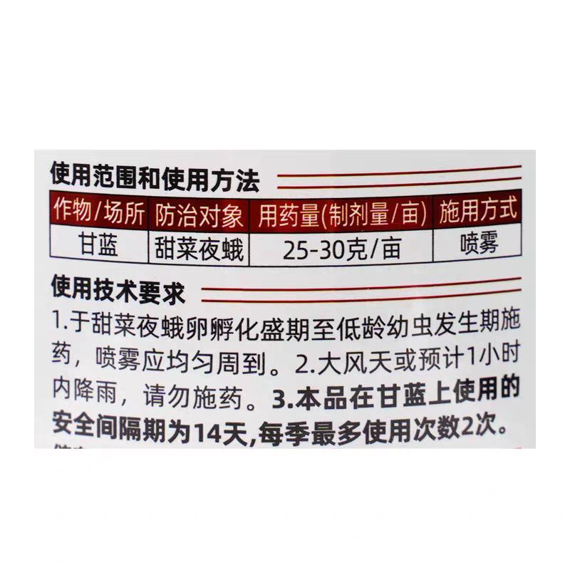 5%高氯甲维盐高氯氰菊酯蚜虫夜蛾青虫潜叶蛾蔬菜果树杀虫