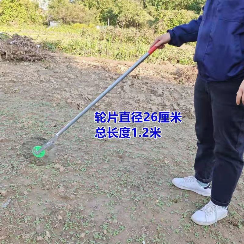 人力手持式压膜机湿地盖膜机蔬菜铺膜种蒜神器压地膜压模器