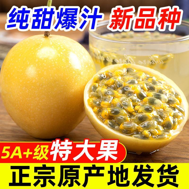 钦蜜9号黄金百香果新鲜现摘现发一件代发可日发万单