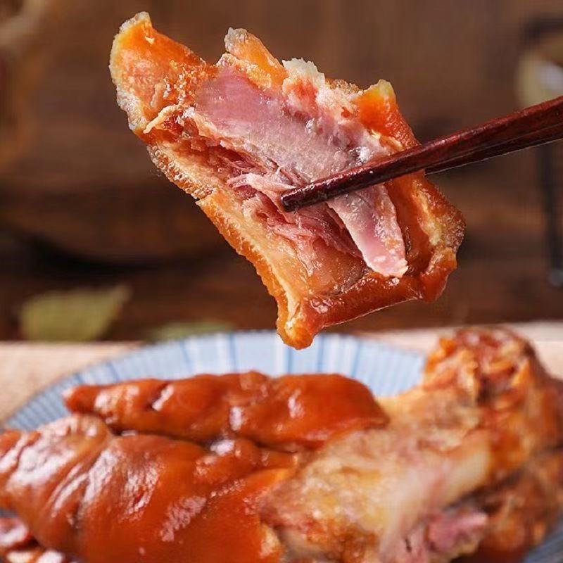 猪蹄熟食真空包装开袋即食500g猪爪卤味酱香猪脚小吃零食