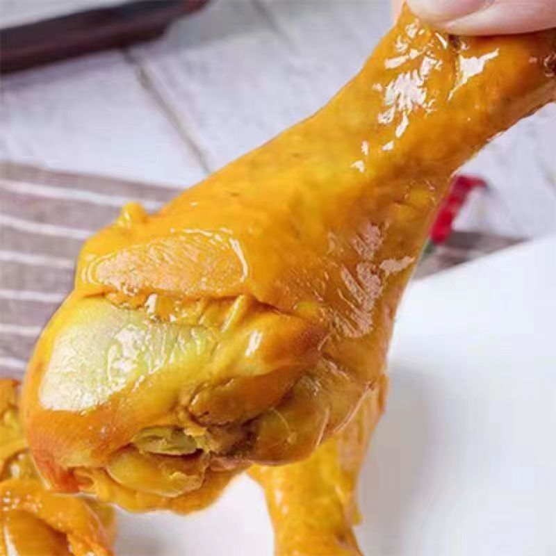 盐焗鸡腿大鸡腿开袋即食真空包装休闲零食便宜批发盐焗鸡腿特