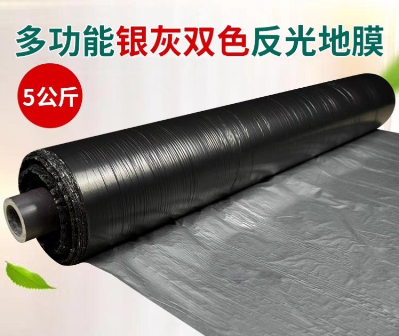 农用双色反光银黑地膜保湿移种植除草盖草果树果园大棚菜地防