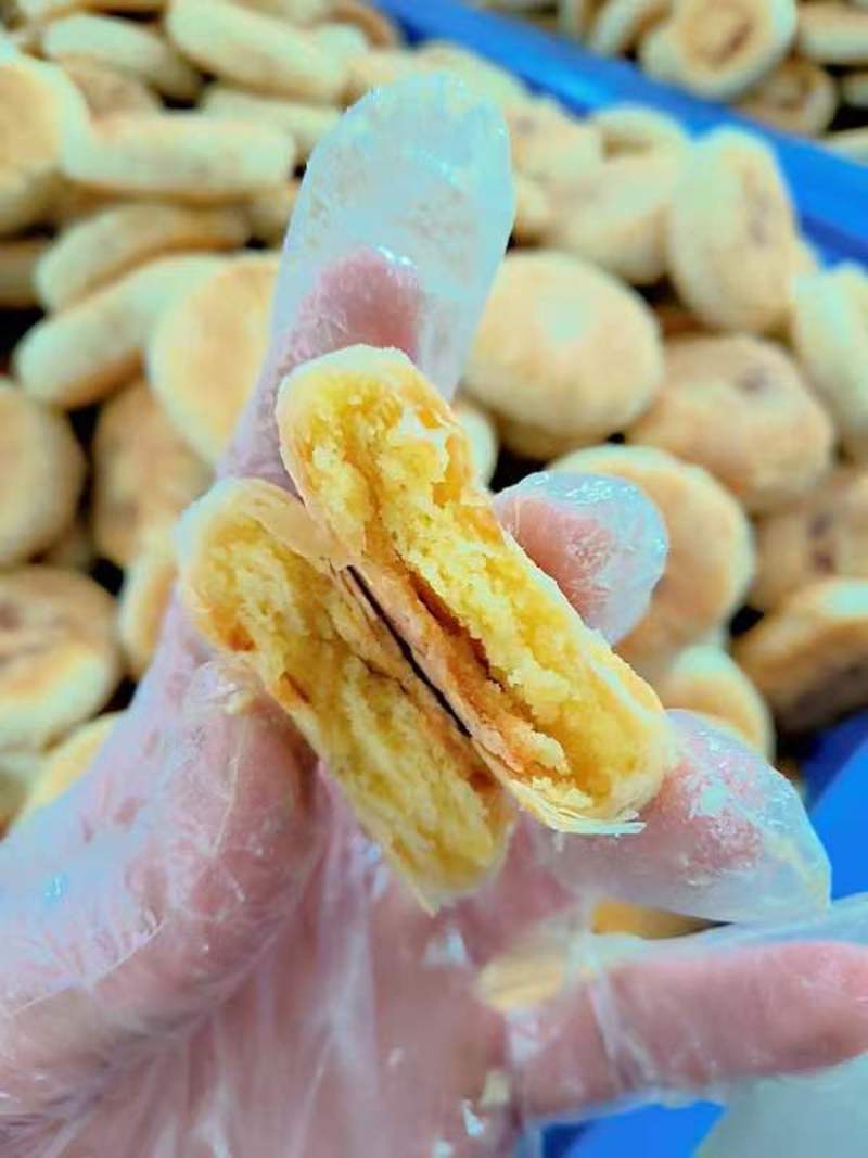广东潮汕特产低糖酥皮咸味批发绿豆饼办公室休闲零食传统小吃